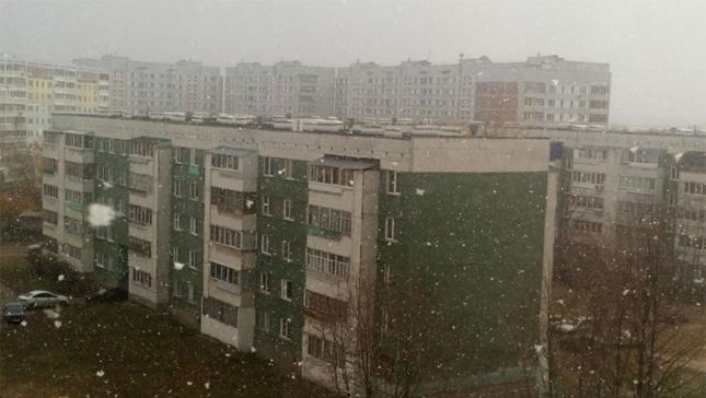 Снег в Москве сегодня, фото