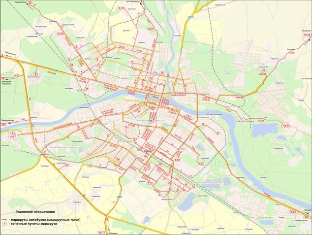 Карта тверь с улицами подробно